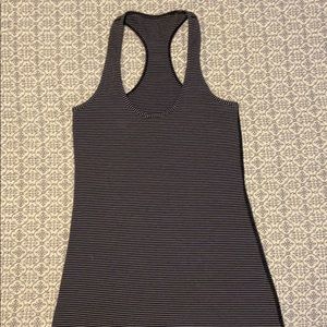 lululemon black & white size 4 RARE workout tank